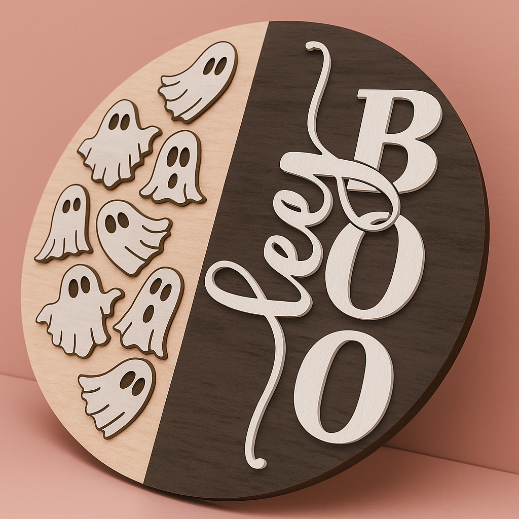HEY BOO Halloween Sign