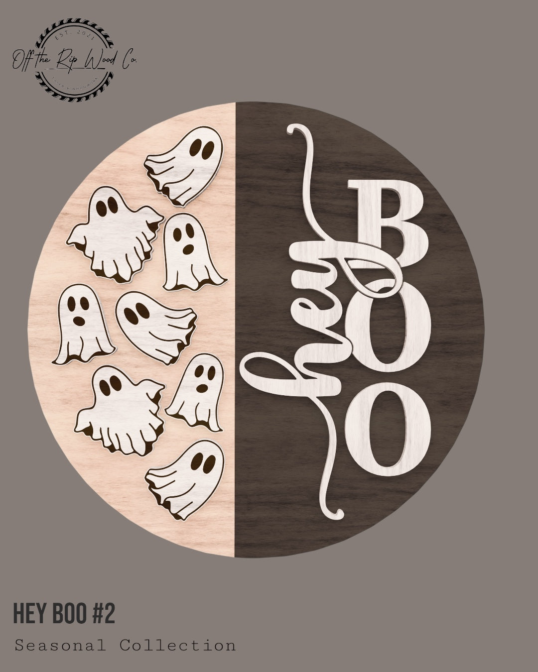 HEY BOO Halloween Sign