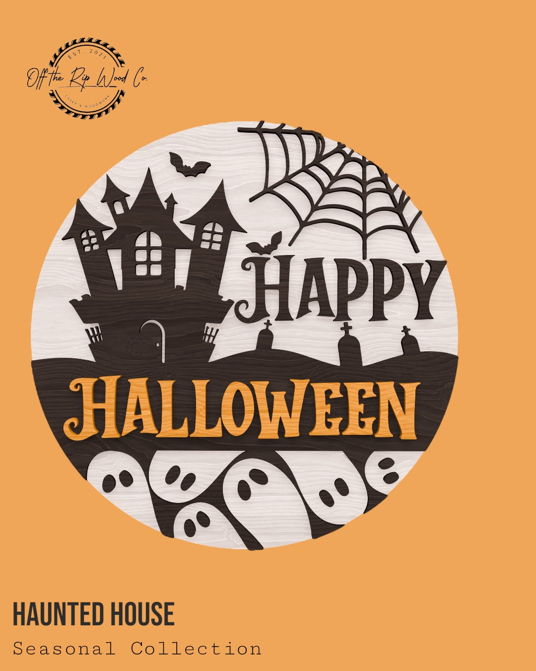 Haunted House Halloween Sign