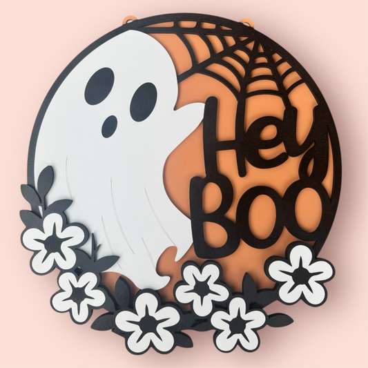 “Hey Boo” Halloween Sign
