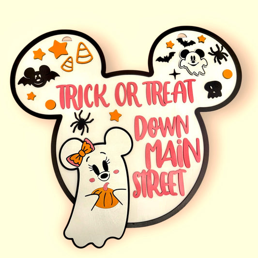 “Main Street” Halloween Sign
