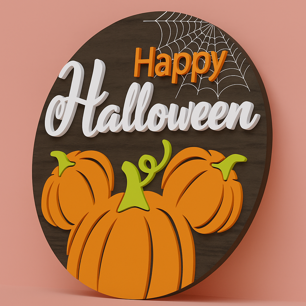 "Pumpkin Head" Halloween Sign