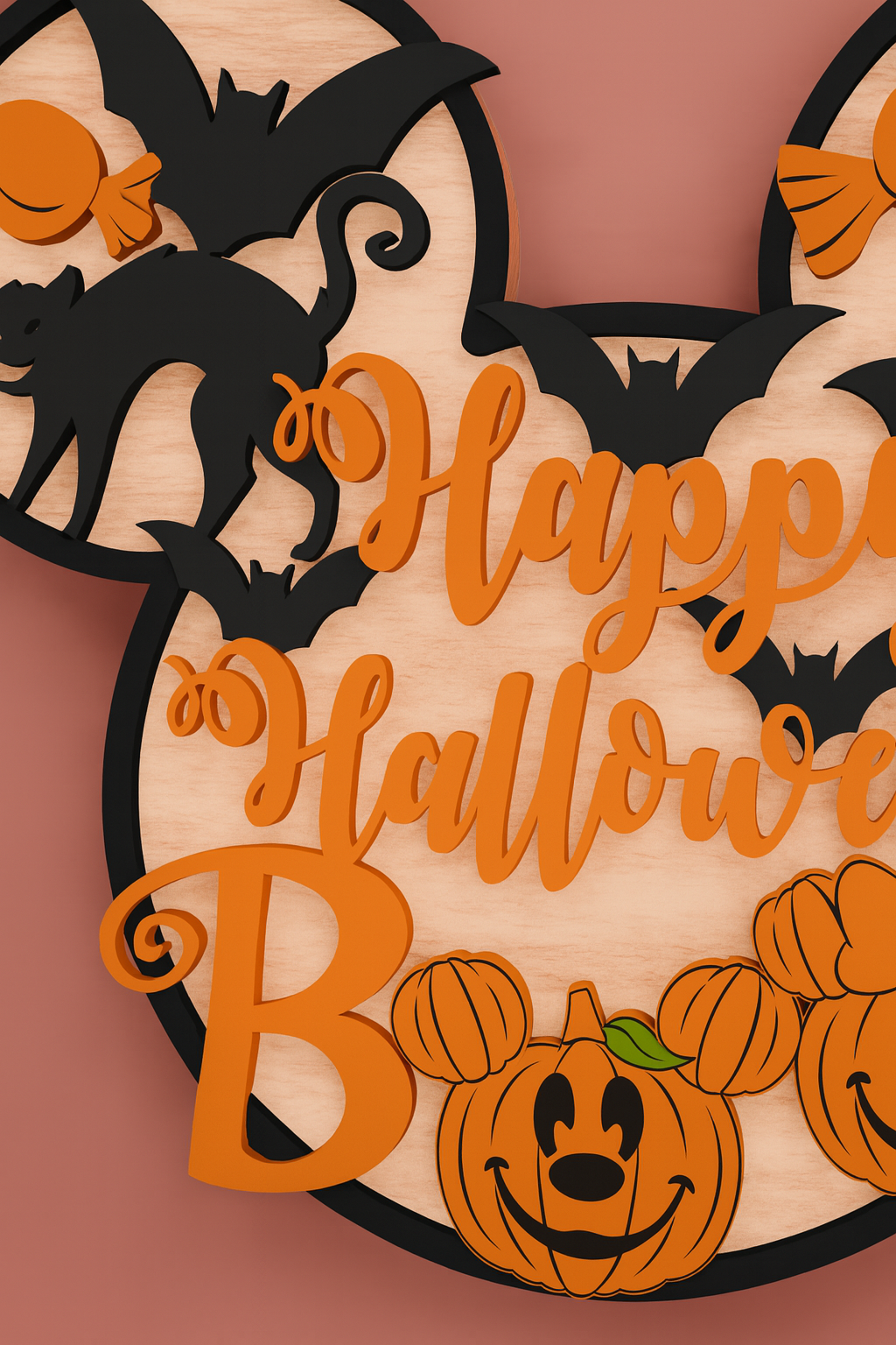 Boo Mickey Halloween Sign