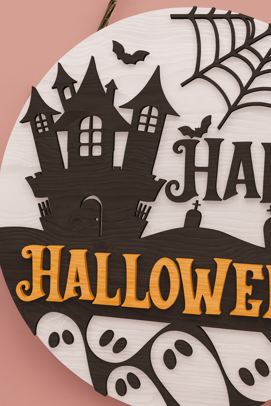 Haunted House Halloween Sign