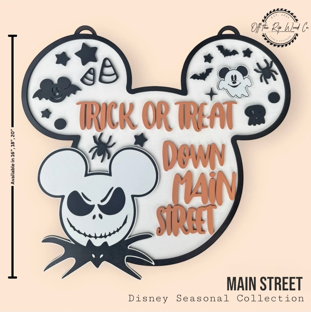 “Main Street” Halloween Sign