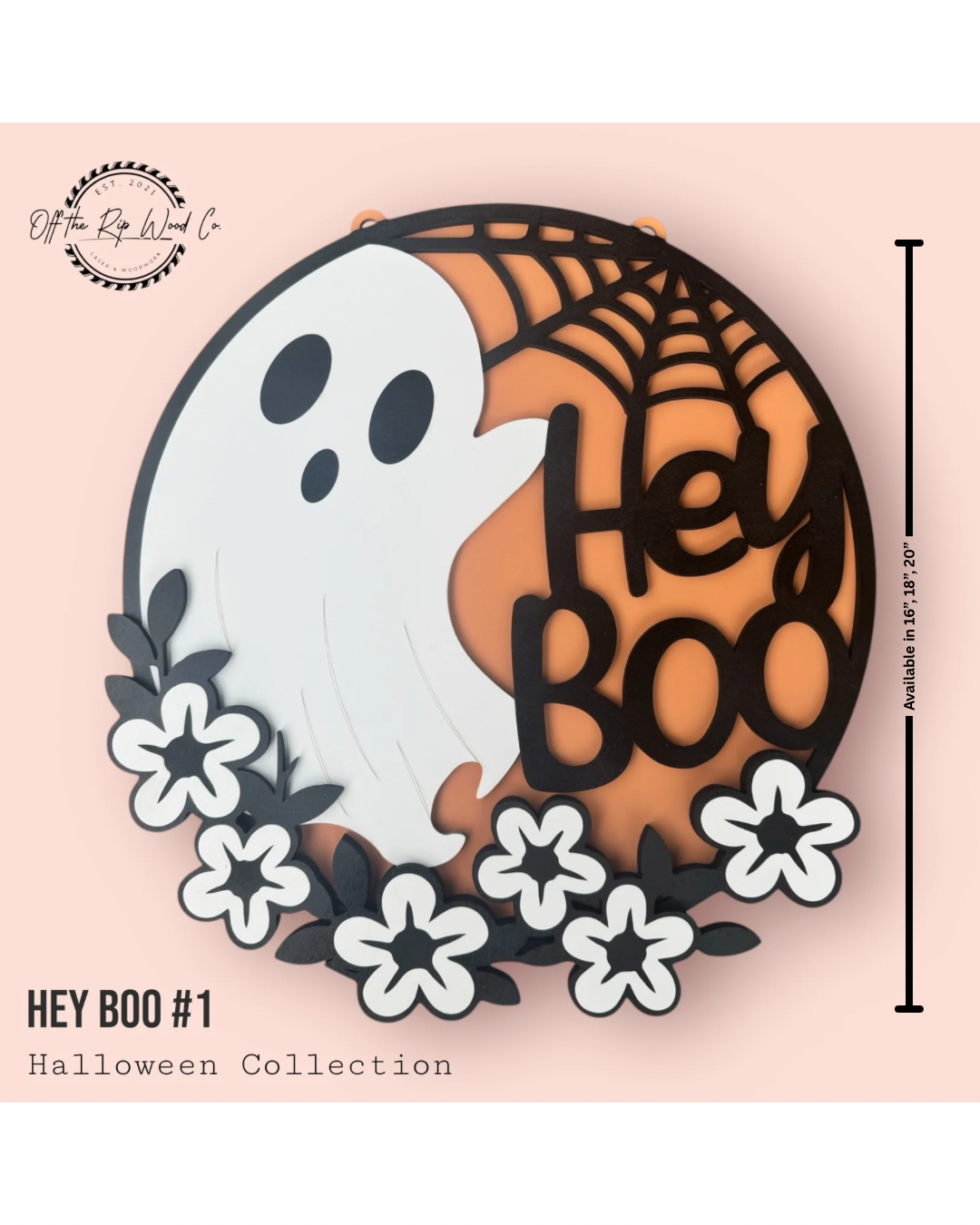 “Hey Boo” Halloween Sign