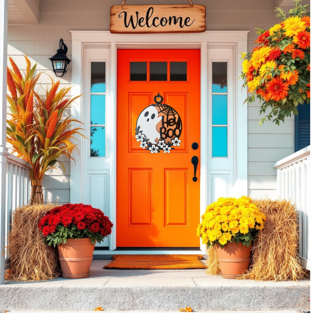 “Hey Boo” Halloween Sign