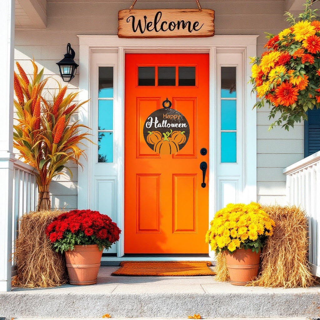 "Pumpkin Head" Halloween Sign