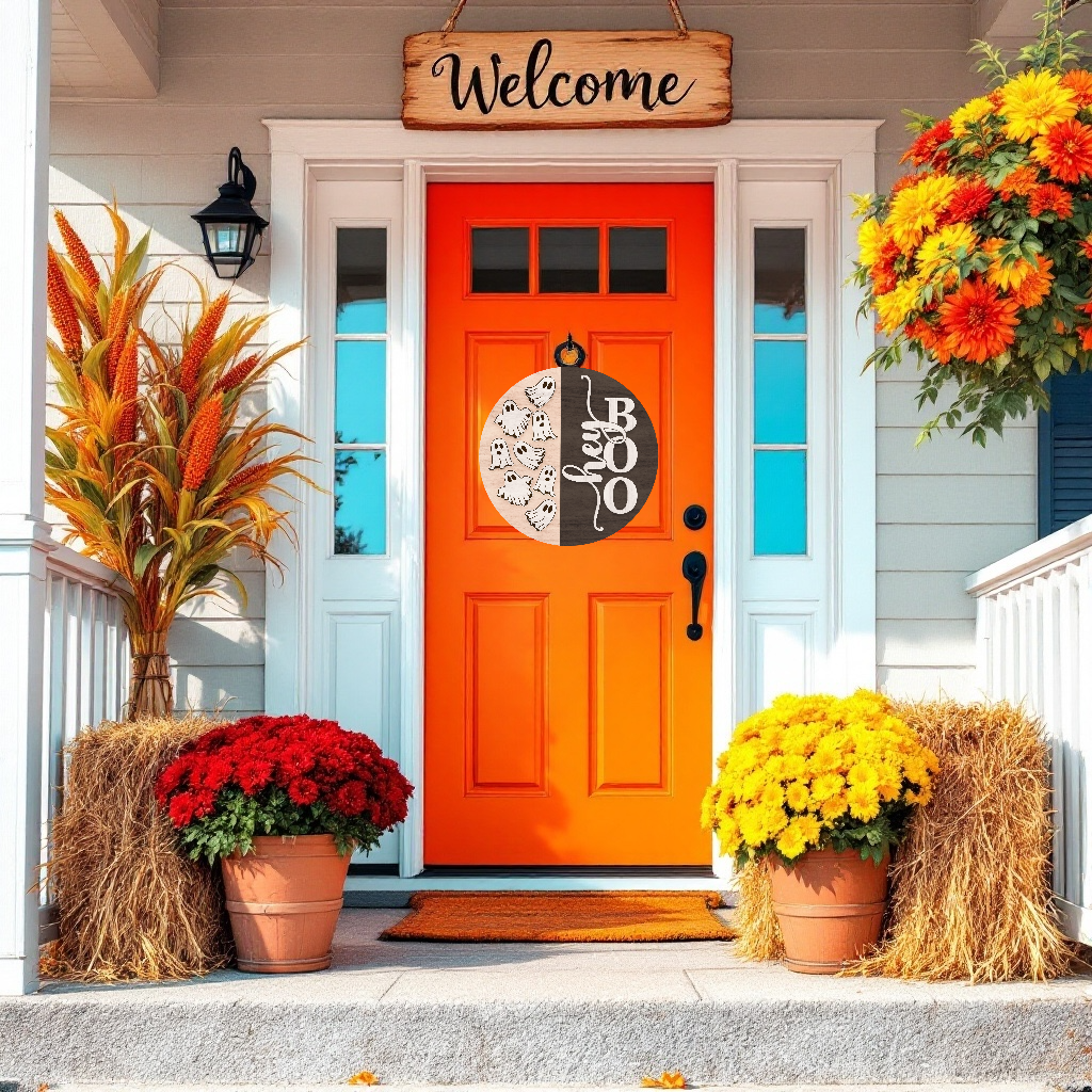 HEY BOO Halloween Sign