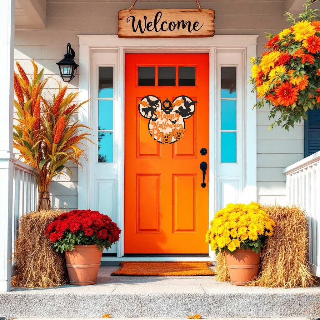 Boo Mickey Halloween Sign