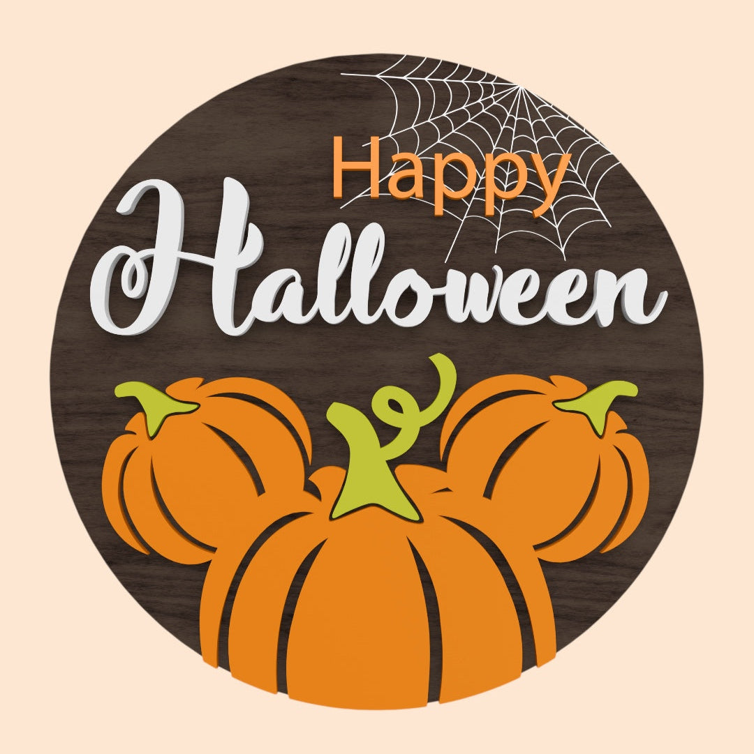 "Pumpkin Head" Halloween Sign