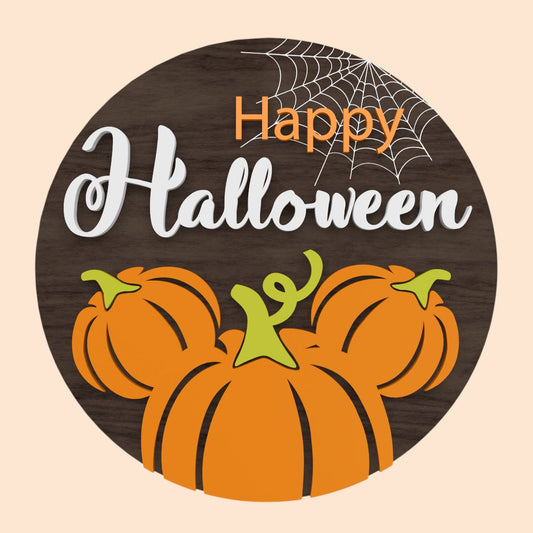 "Pumpkin Head" Halloween Sign